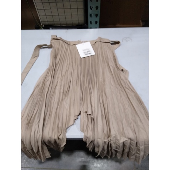 Rokh Arch Pleated Skirt R2CA159-VM-887 (Beige) 38